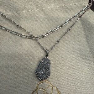 Kendra Scott Alexandria Silver Multistrand Drusy